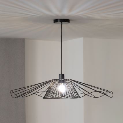 Brilagi - LED luster na lanku CERIA WIRE 1xE27/40W/230V priemer 80 cm čierna