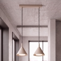 BRILAGI - LED Luster na lanku CONE DOUBLE 2xGX53/15W/230V béžová