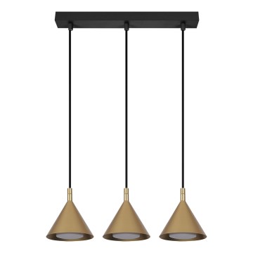 BRILAGI - LED Luster na lanku CONE TRIPLE 3xGX53/15W/230V zlatá