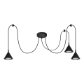 BRILAGI - LED Luster na lanku CONE TRIPLE SPIDER 3xGX53/15W/230V čierna