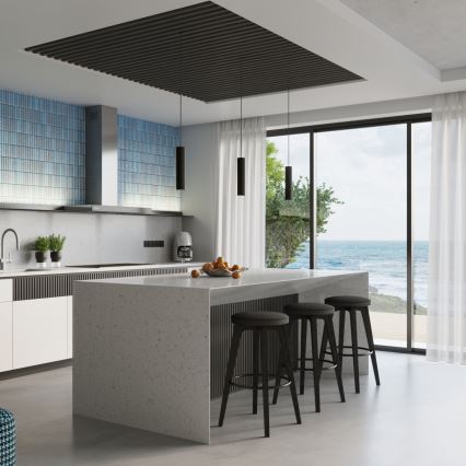 Brilagi - LED luster na lanku CRESTO 1xGU10/10W/230V čierna