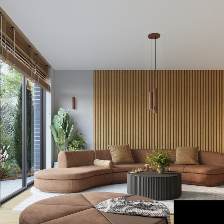 Brilagi - LED luster na lanku CRESTO 1xGU10/10W/230V hnedý