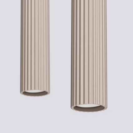 Brilagi - LED luster na lanku CRESTO 2xGU10/10W/230V taupe