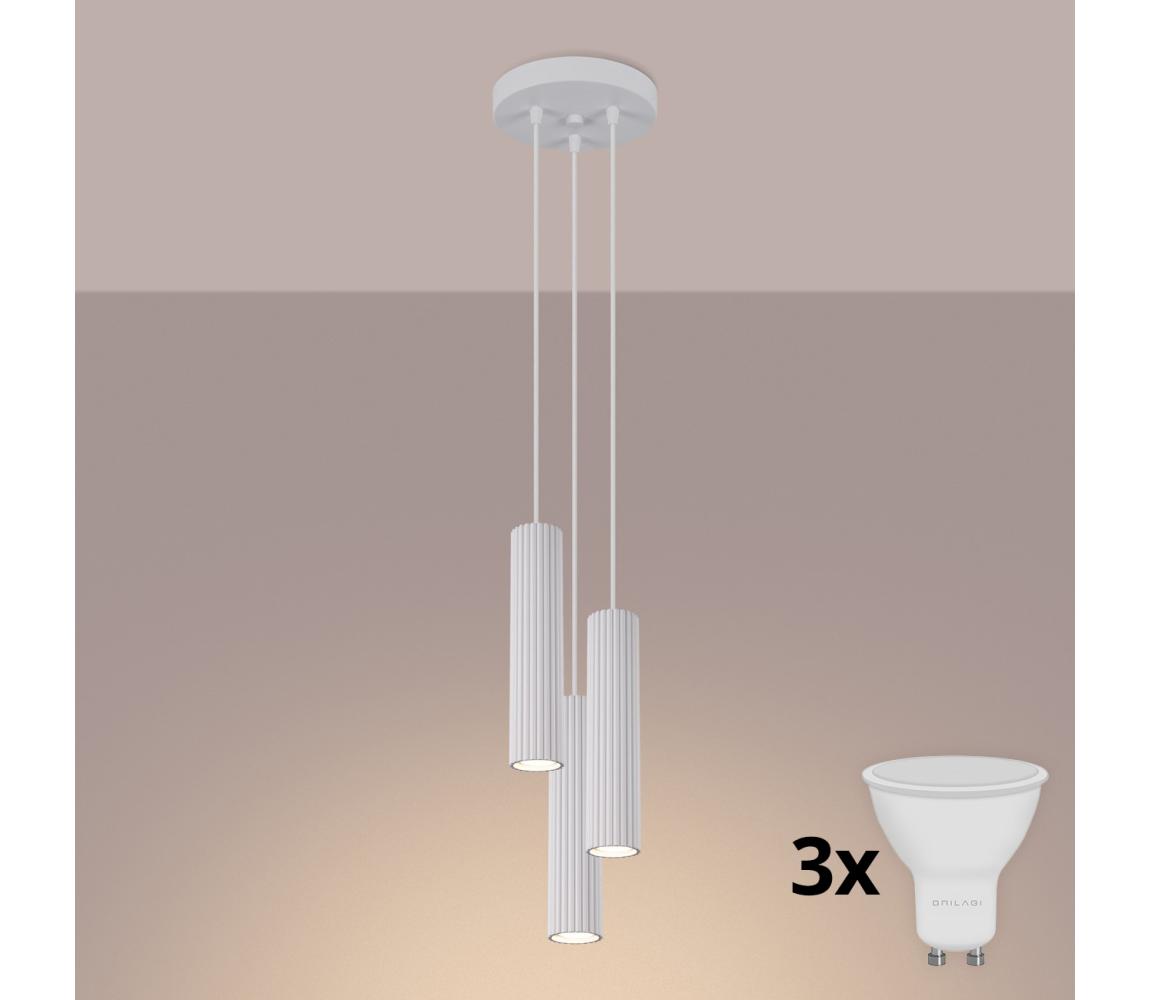 Brilagi - LED luster na lanku CRESTO 3xGU10/10W/230V biely BR.1538