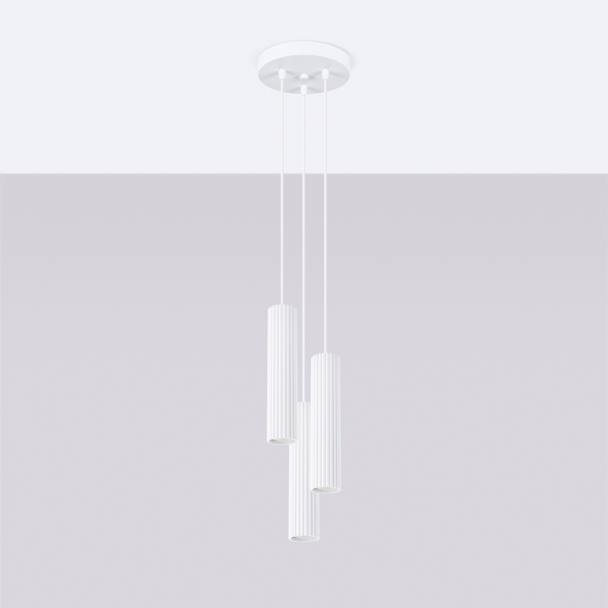 Brilagi - LED luster na lanku CRESTO 3xGU10/10W/230V biely