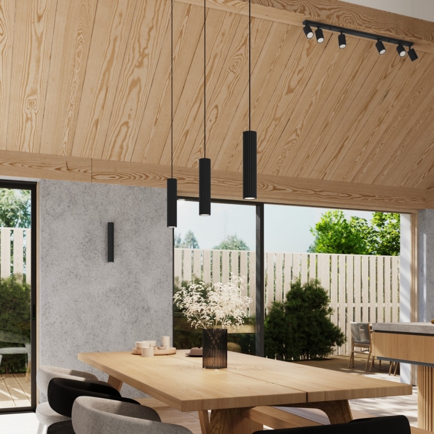 Brilagi - LED luster na lanku CRESTO 3xGU10/10W/230V čierny