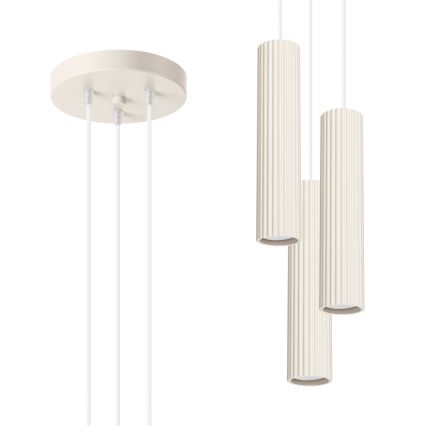 Brilagi - LED luster na lanku CRESTO 3xGU10/10W/230V krémový