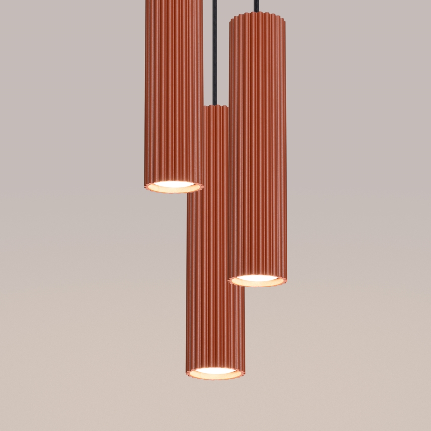 BRILAGI - LED luster na lanku CRESTO 3xGU10/10W/230V oranžová