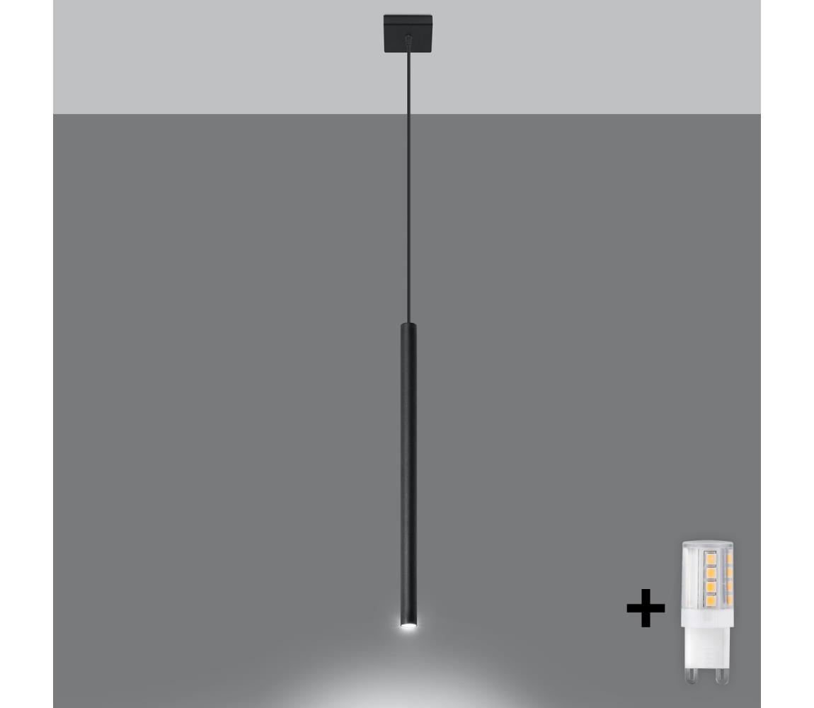 Brilagi -  LED Luster na lanku DRIFA 1xG9/4W/230V čierna BR.0469