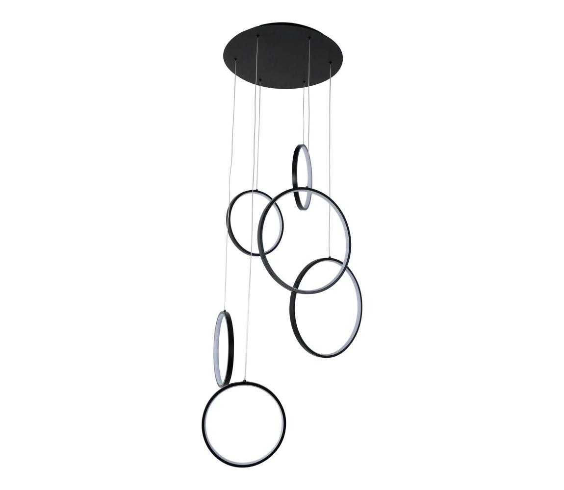 Brilagi - LED luster na lanku ECHO LED/80W/230V 4000K, priemer 50 cm, čierny BRMDX1342