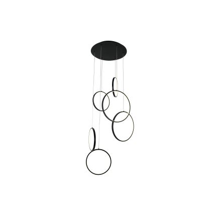 Brilagi - LED luster na lanku ECHO LED/80W/230V 4000K, priemer 50 cm, čierny