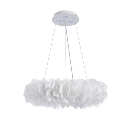 BRILAGI - LED luster na lanku FEATHER 3xE27/40W/230V + 3xLED/3W pr. 50 cm biela