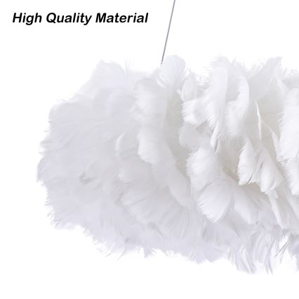 BRILAGI - LED luster na lanku FEATHER 3xE27/40W/230V + 3xLED/3W pr. 50 cm biela