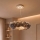 Brilagi - LED luster na lanku FEATHER 3xE27/40W/230V + 3xLED/3W pr. 50 cm šedý
