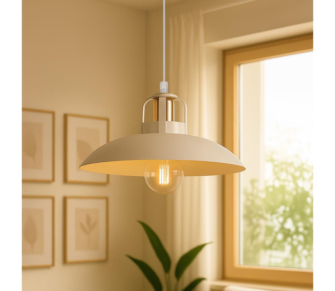 Brilagi - LED Luster na lanku FLAMENGO 1xE27/60W/230V biela BG72369