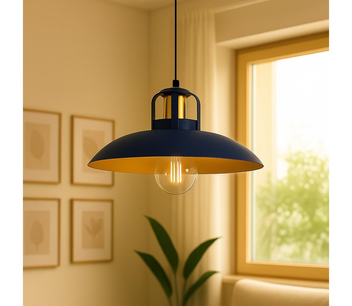 Brilagi - LED Luster na lanku FLAMENGO 1xE27/60W/230V modrá BG72374