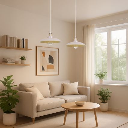 Brilagi - LED Luster na lanku FLAMENGO 2xE27/60W/230V béžová