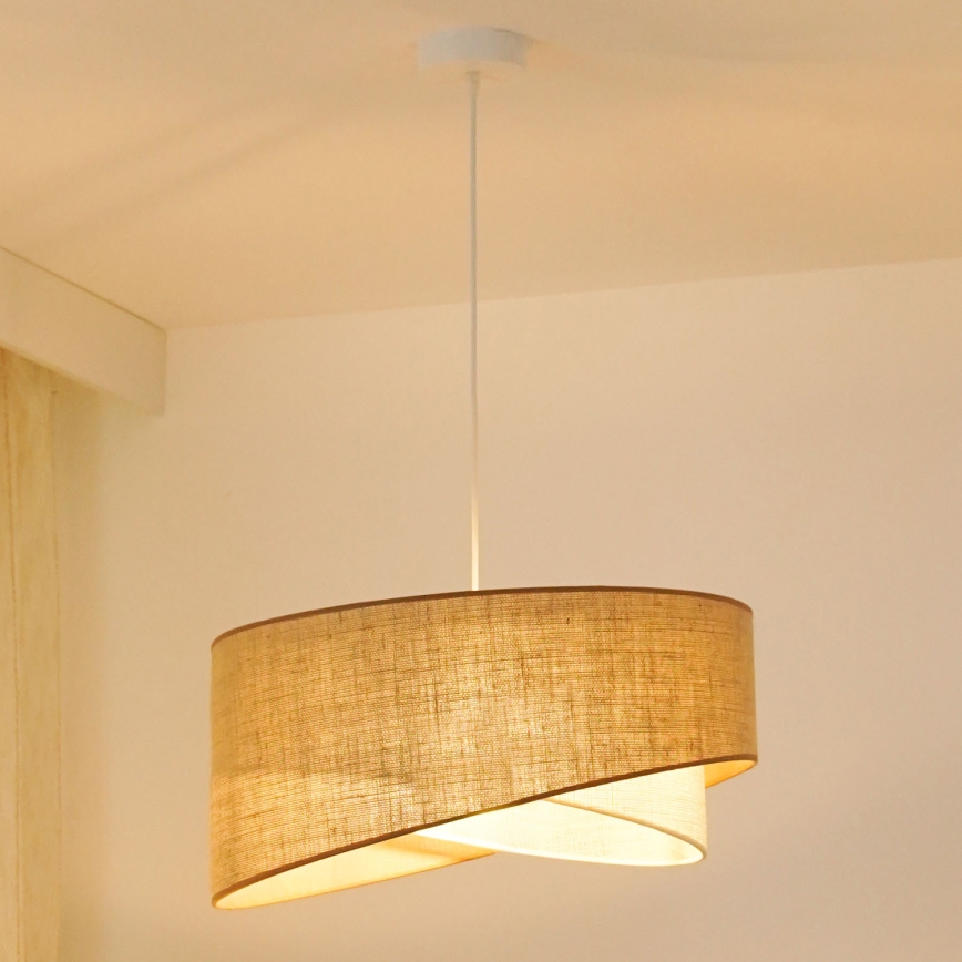 Brilagi - LED Luster na lanku LYRA 1xE27/15W/230V béžová/krémová