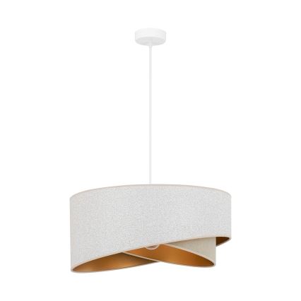 Brilagi - LED Luster na lanku LYRA 1xE27/15W/230V biela/béžová/zlatá
