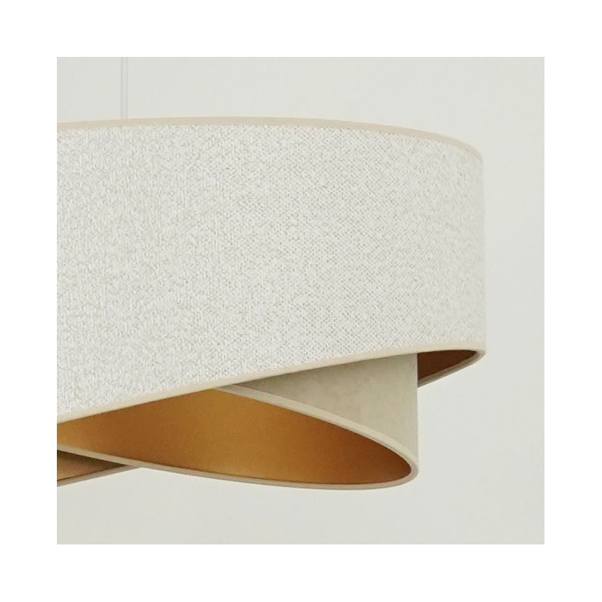 Brilagi - LED Luster na lanku LYRA 1xE27/15W/230V biela/béžová/zlatá