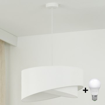 Brilagi - LED Luster na lanku LYRA 1xE27/15W/230V biela