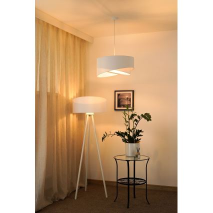 Brilagi - LED Luster na lanku LYRA 1xE27/15W/230V biela