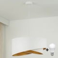 Brilagi - LED Luster na lanku LYRA 1xE27/15W/230V biela/zlatá