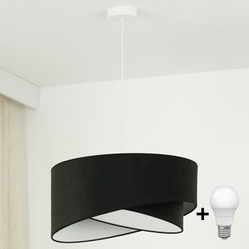 Brilagi - LED Luster na lanku LYRA 1xE27/15W/230V čierna/biela