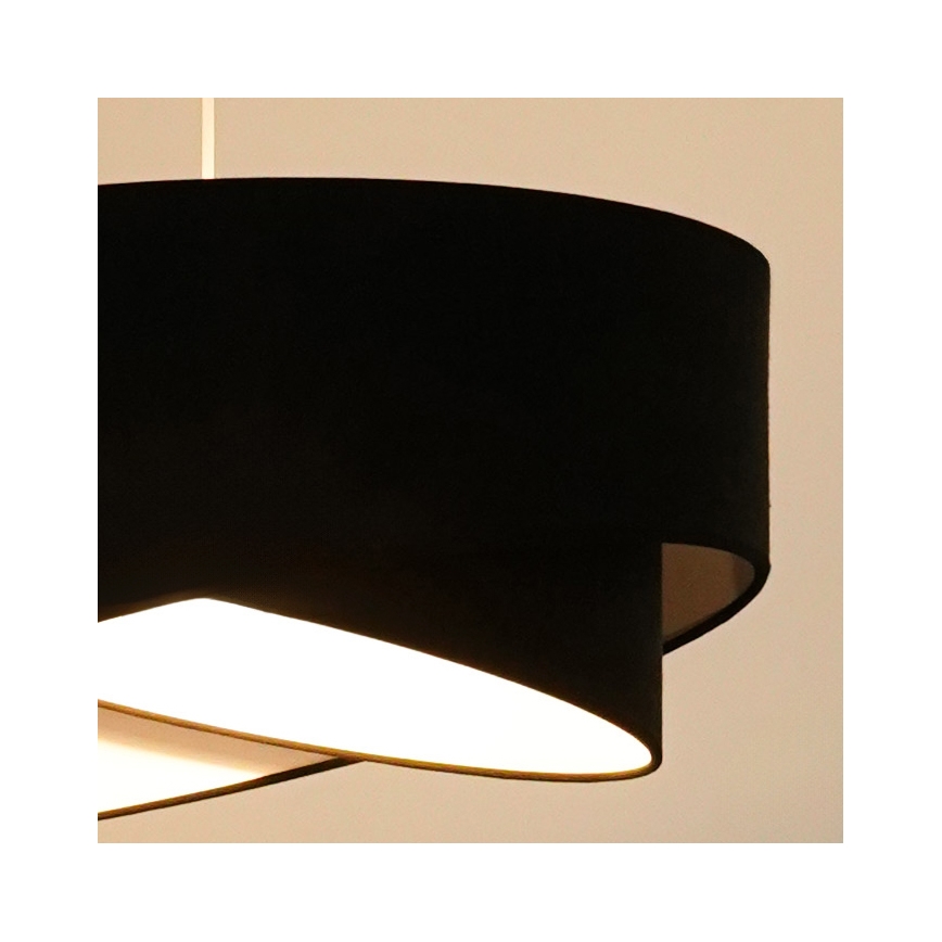 Brilagi - LED Luster na lanku LYRA 1xE27/15W/230V čierna/biela