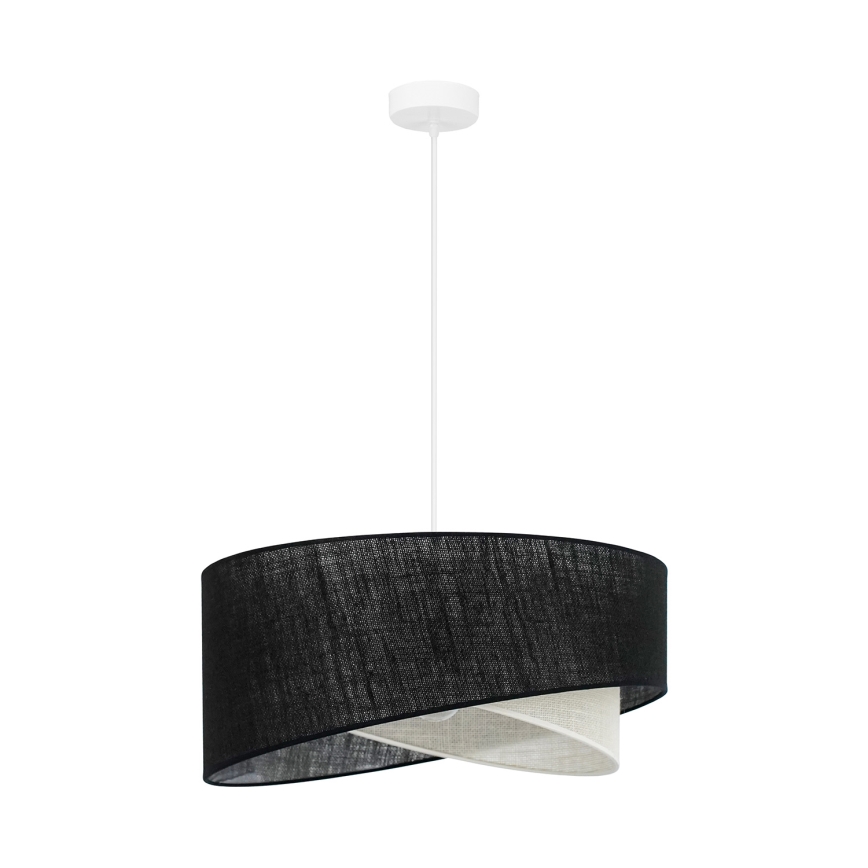 Brilagi - LED Luster na lanku LYRA 1xE27/15W/230V čierna/krémová