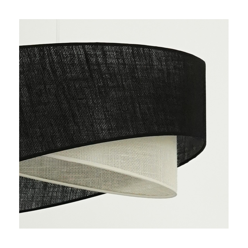 Brilagi - LED Luster na lanku LYRA 1xE27/15W/230V čierna/krémová