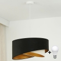 Brilagi - LED Luster na lanku LYRA 1xE27/15W/230V čierna/krémová/zlatá