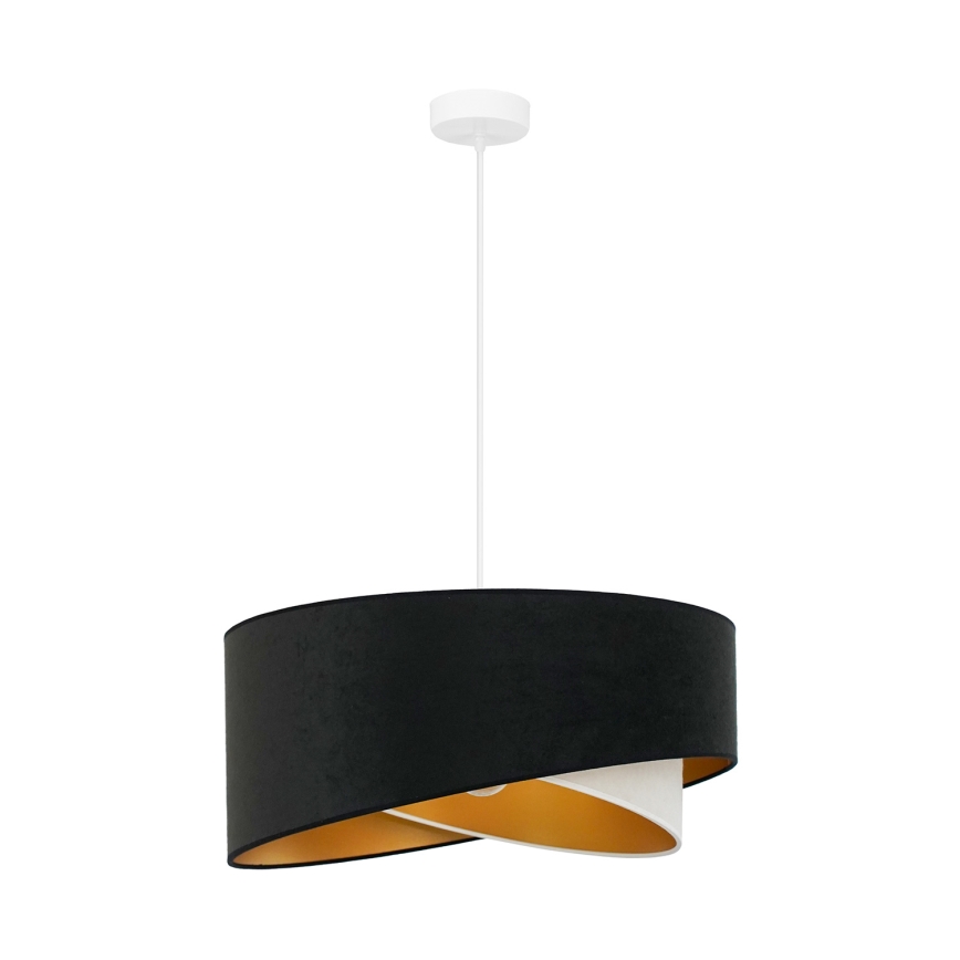Brilagi - LED Luster na lanku LYRA 1xE27/15W/230V čierna/krémová/zlatá