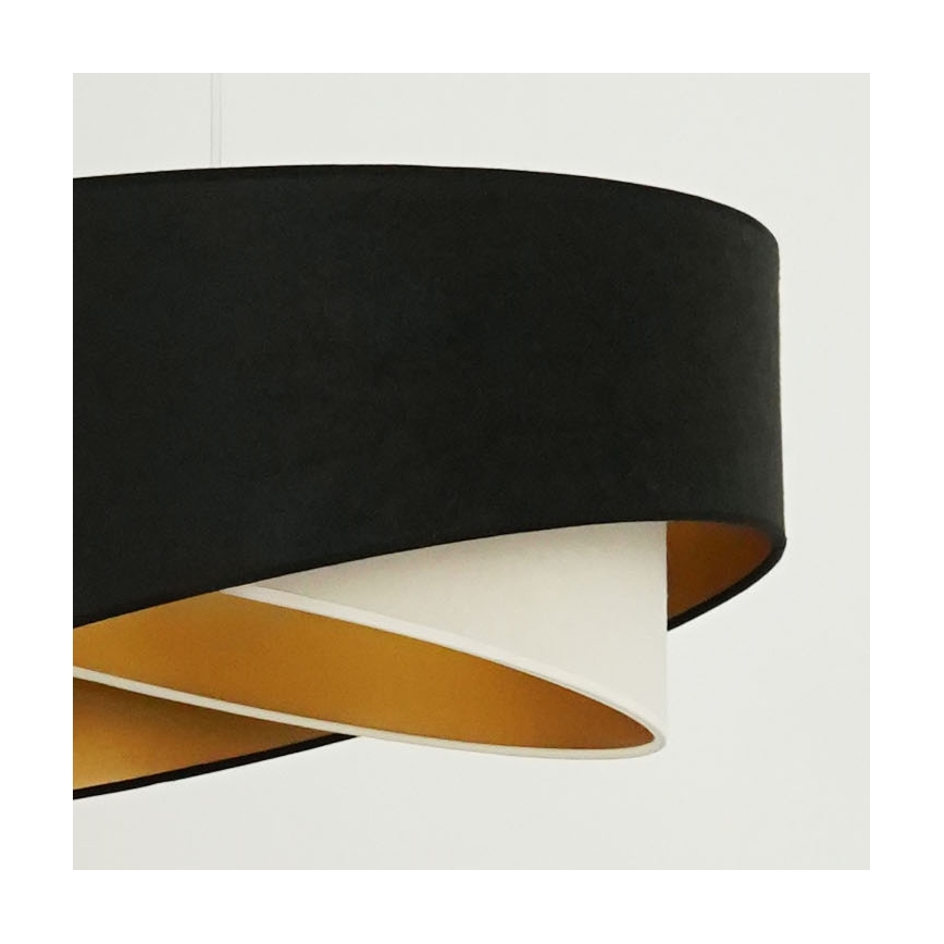Brilagi - LED Luster na lanku LYRA 1xE27/15W/230V čierna/krémová/zlatá