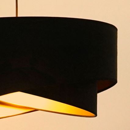 Brilagi - LED Luster na lanku LYRA 1xE27/15W/230V čierna/zlatá