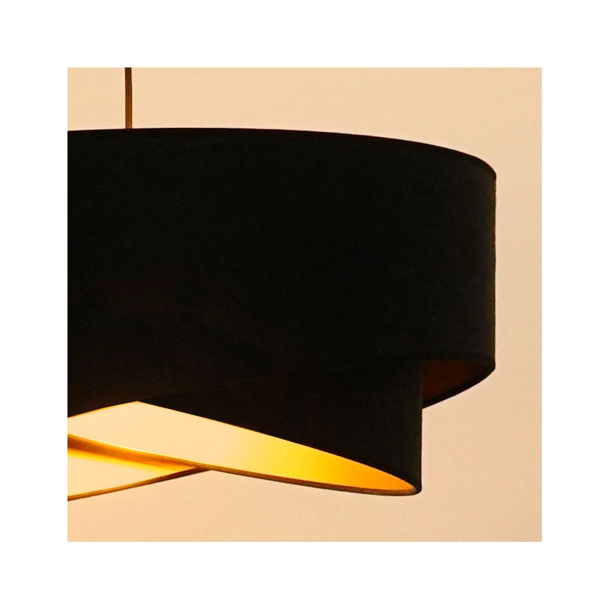 Brilagi - LED Luster na lanku LYRA 1xE27/15W/230V čierna/zlatá