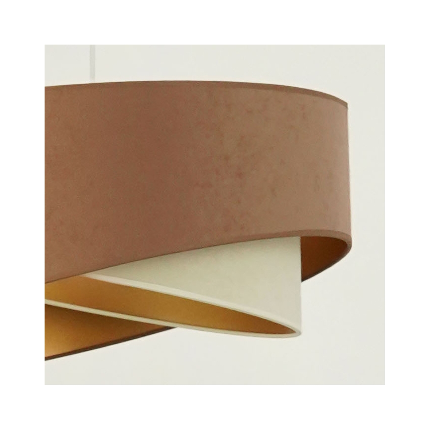 Brilagi - LED Luster na lanku LYRA 1xE27/15W/230V hnedá/krémová/zlatá