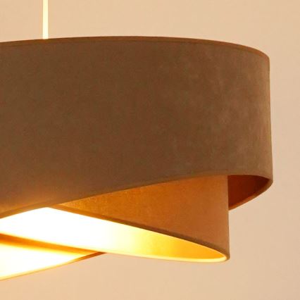Brilagi - LED Luster na lanku LYRA 1xE27/15W/230V hnedá/zlatá