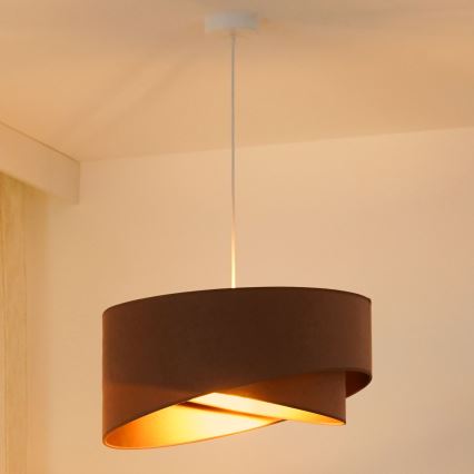 Brilagi - LED Luster na lanku LYRA 1xE27/15W/230V hnedá/zlatá