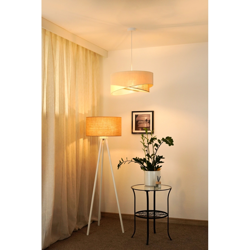 Brilagi - LED Luster na lanku LYRA 1xE27/15W/230V krémová/béžová