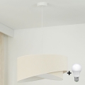 Brilagi - LED Luster na lanku LYRA 1xE27/15W/230V krémová/biela