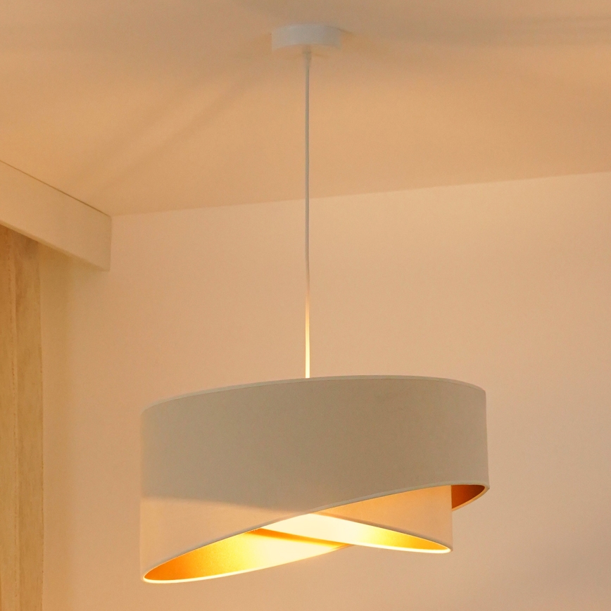 Brilagi - LED Luster na lanku LYRA 1xE27/15W/230V krémová/biela