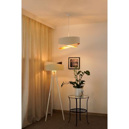Brilagi - LED Luster na lanku LYRA 1xE27/15W/230V krémová/biela