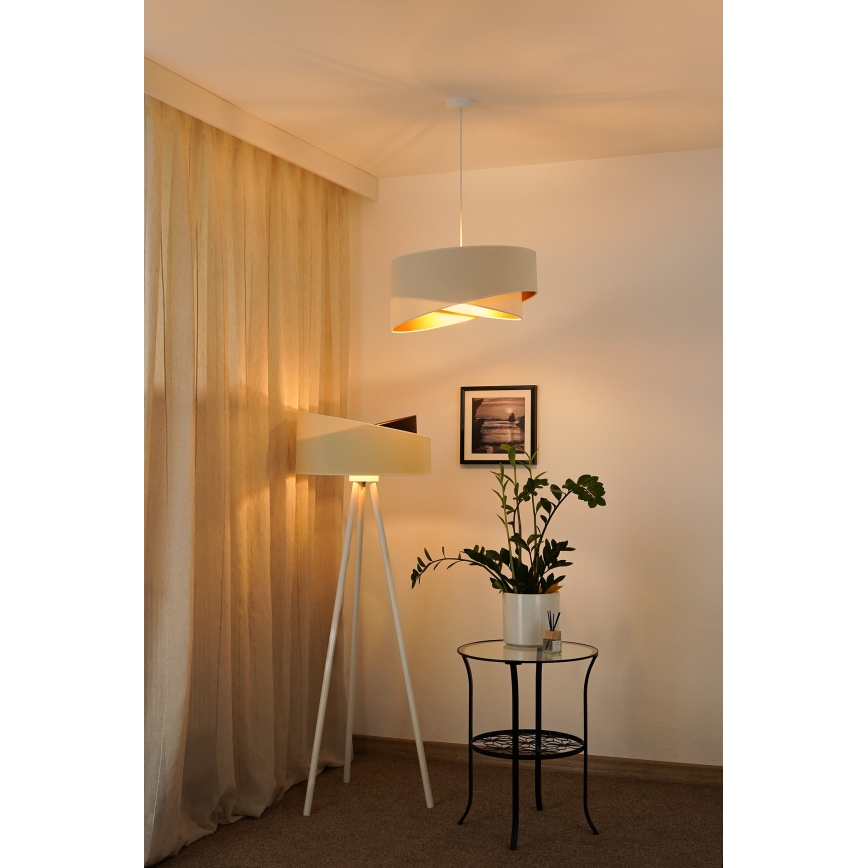 Brilagi - LED Luster na lanku LYRA 1xE27/15W/230V krémová/biela