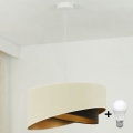 Brilagi - LED Luster na lanku LYRA 1xE27/15W/230V krémová/čierna/zlatá