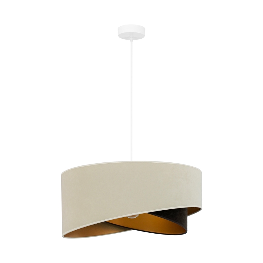 Brilagi - LED Luster na lanku LYRA 1xE27/15W/230V krémová/čierna/zlatá