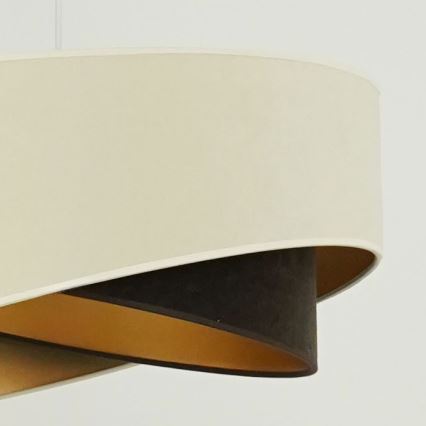 Brilagi - LED Luster na lanku LYRA 1xE27/15W/230V krémová/čierna/zlatá