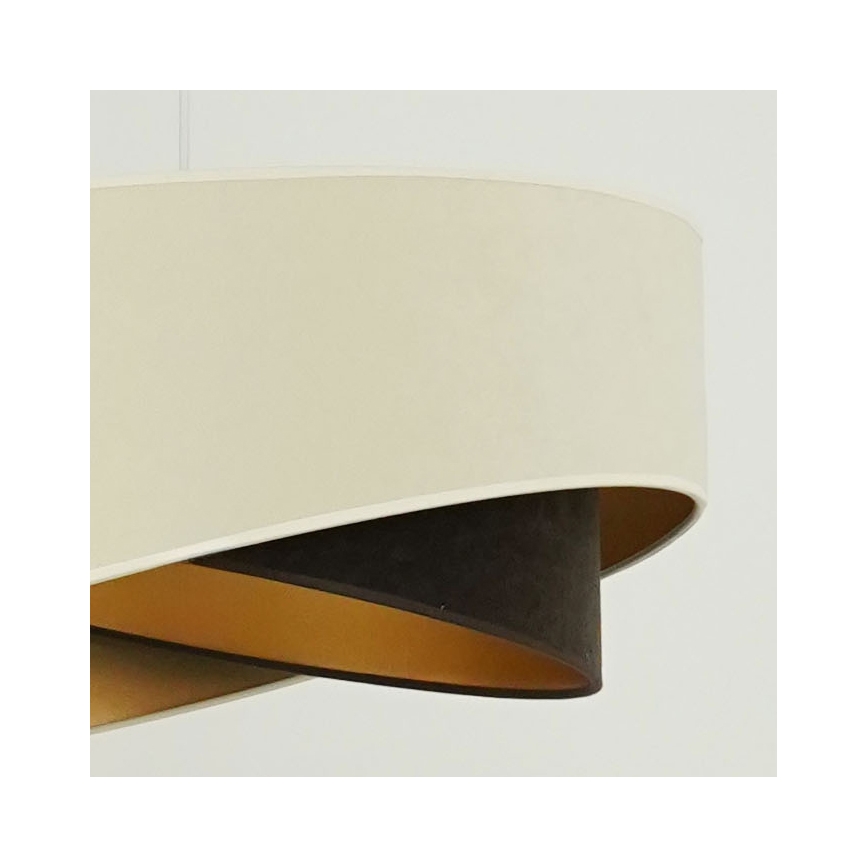 Brilagi - LED Luster na lanku LYRA 1xE27/15W/230V krémová/čierna/zlatá