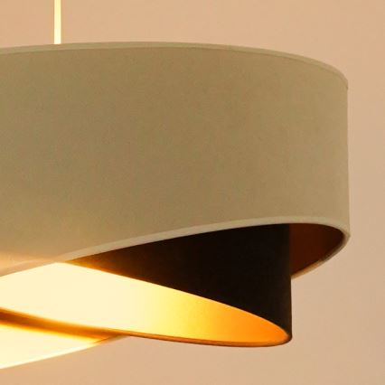 Brilagi - LED Luster na lanku LYRA 1xE27/15W/230V krémová/čierna/zlatá