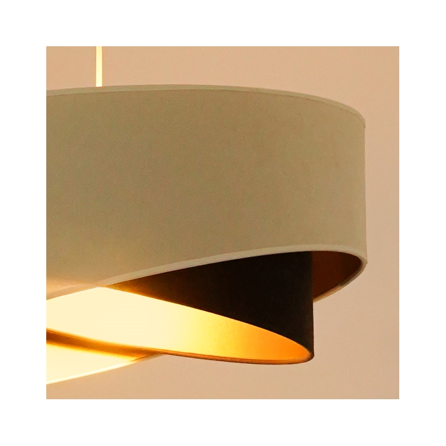 Brilagi - LED Luster na lanku LYRA 1xE27/15W/230V krémová/čierna/zlatá